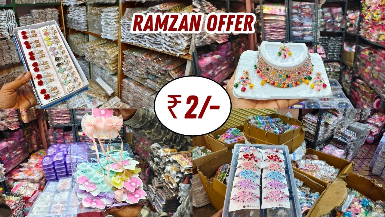 Hair Accessories ₹2/- Princes Crown Hair Bands Clutcher Rubber Band Clips Hyderabad