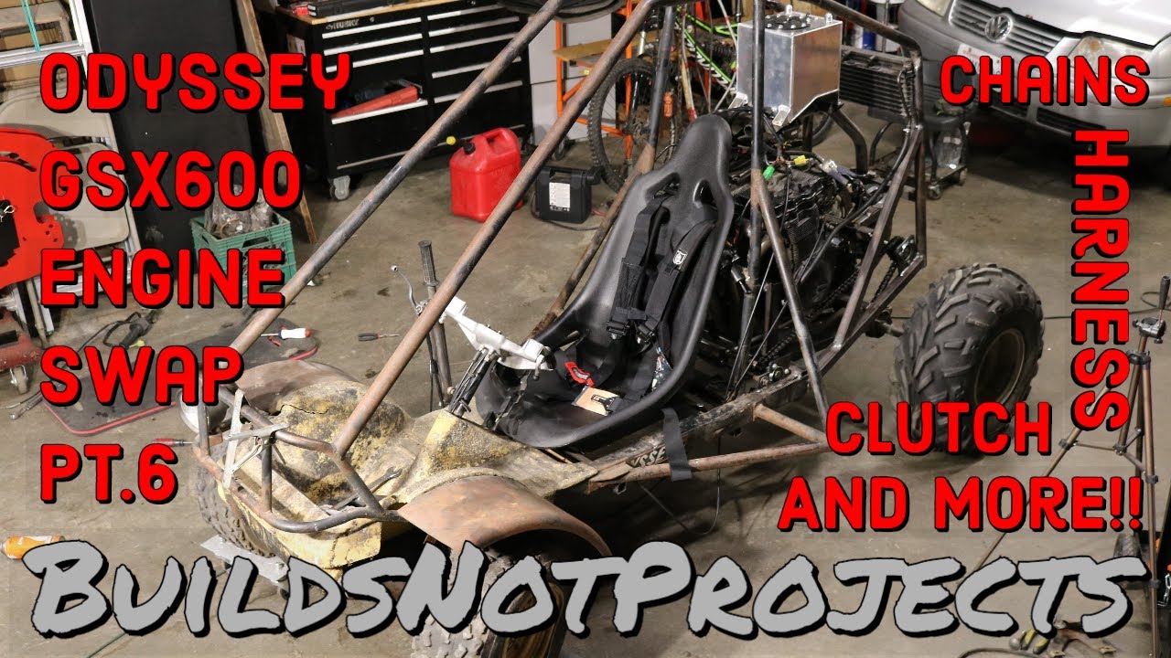 Honda Odyssey gsx600 Engine Swap Pt.6! First Time Spinning the Tires