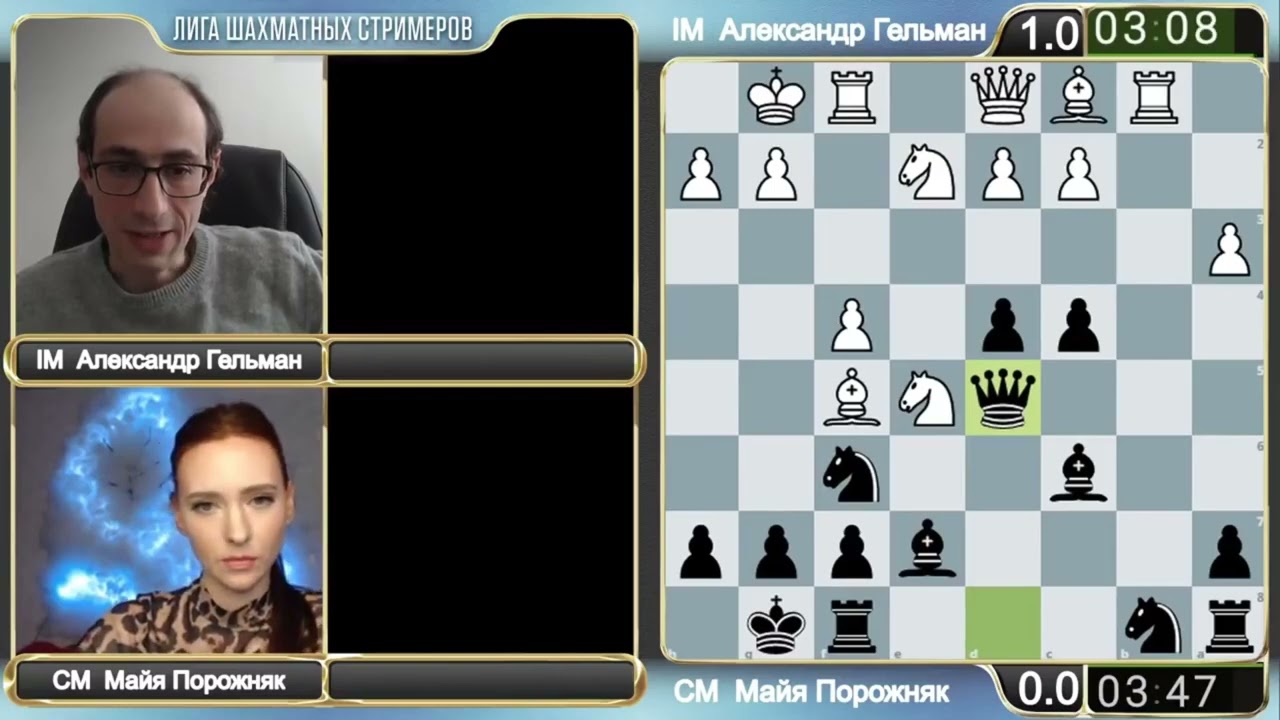 Это АЗАРТНО! // IM Шура Гельман vs CM Майя Порожняк // Игра №2  #chess  #шахматы