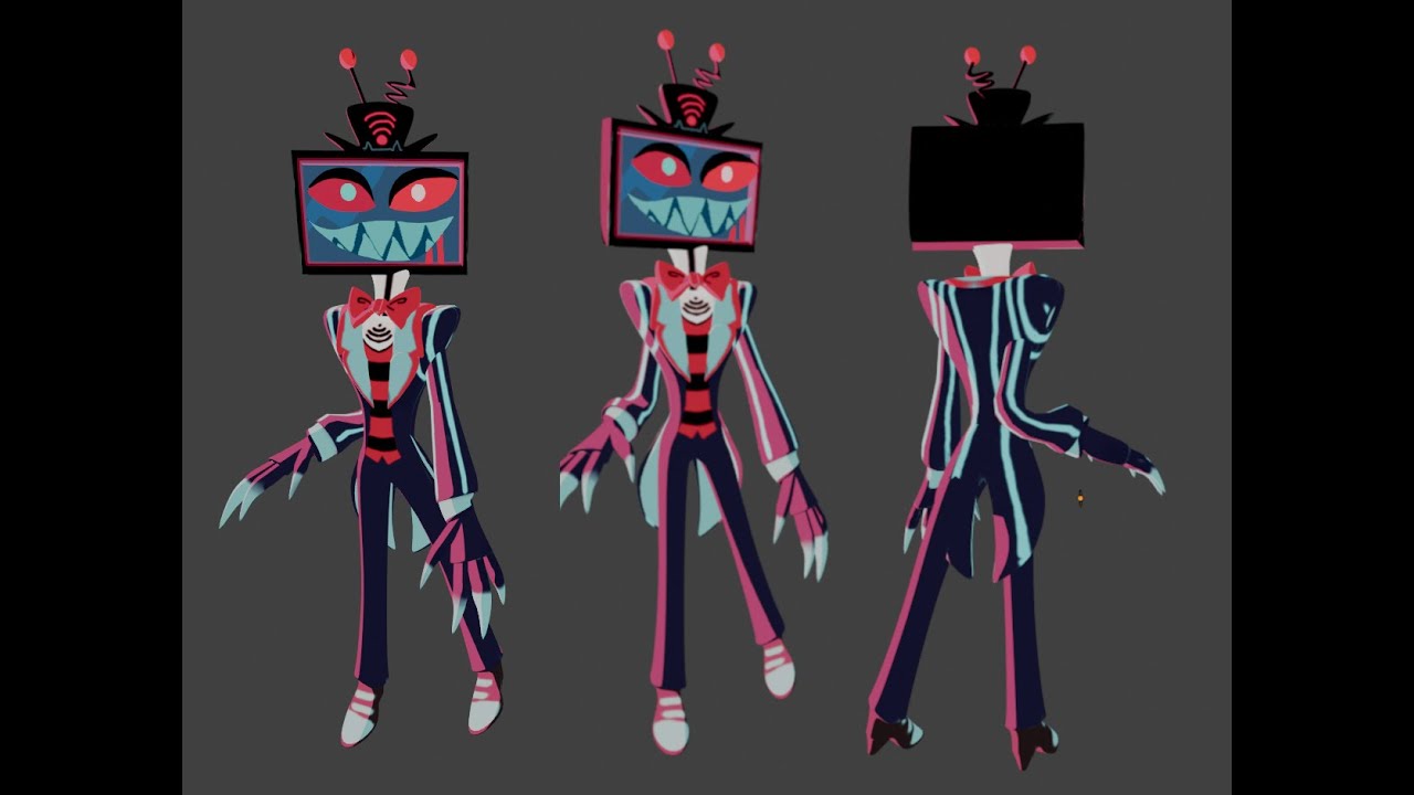 3d Modeling Vox From Hazbin Hotel