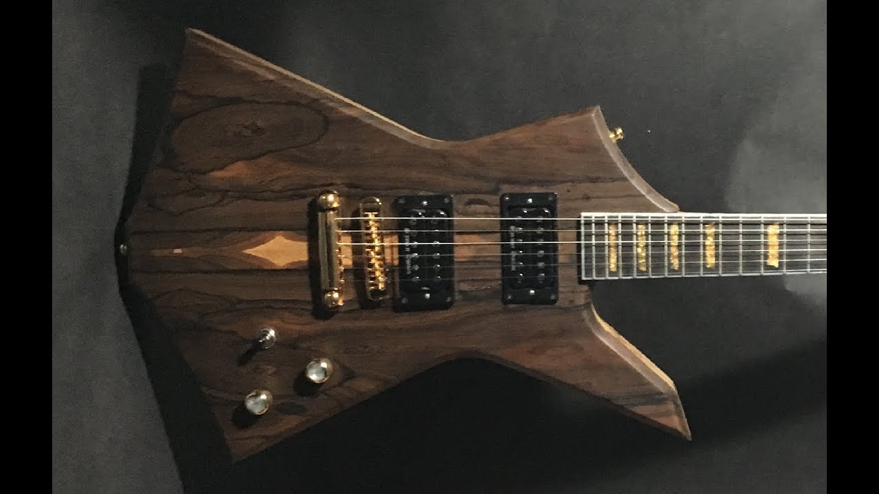Handmade Electric Guitar Body Build Ziricote/Black Limba (Full Build)