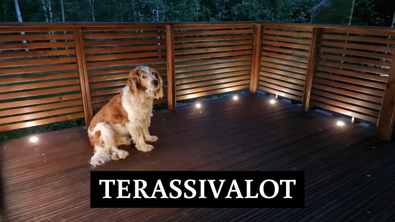 Upotetut valot terassille helposti