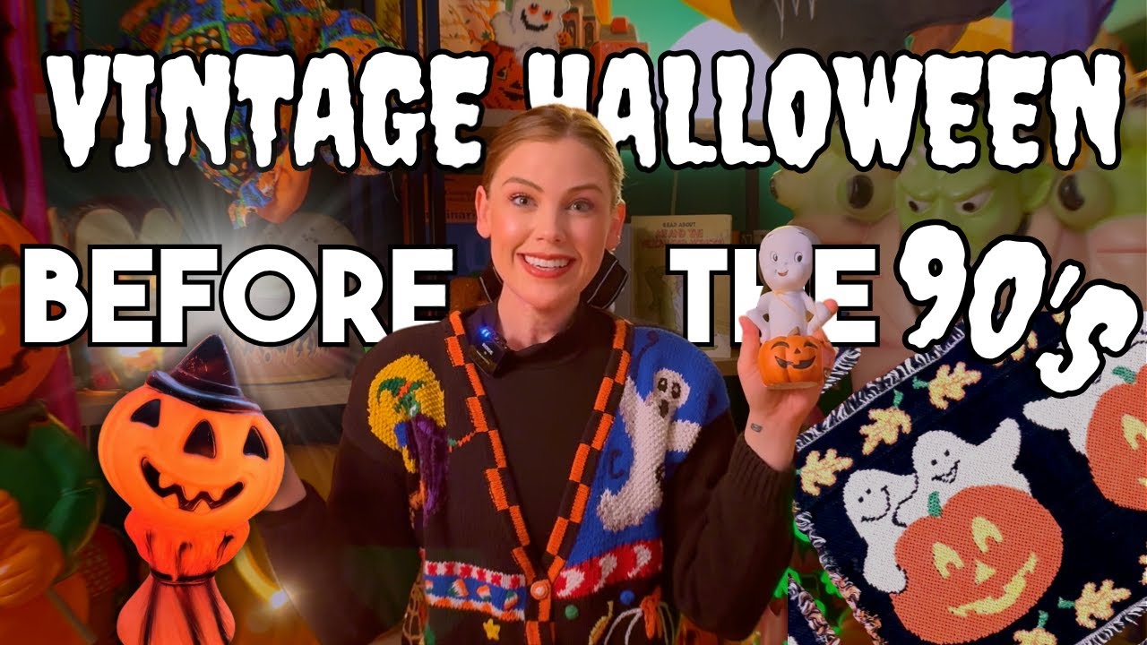 Vintage Halloween Decor HAUL from BEFORE the 90s! 🎃🍂✨