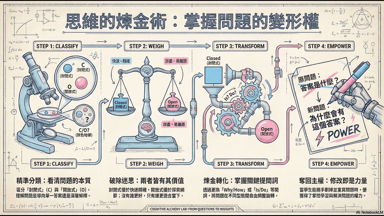 自主學習的提問技巧第5課：轉換問題，掌握資訊主導權