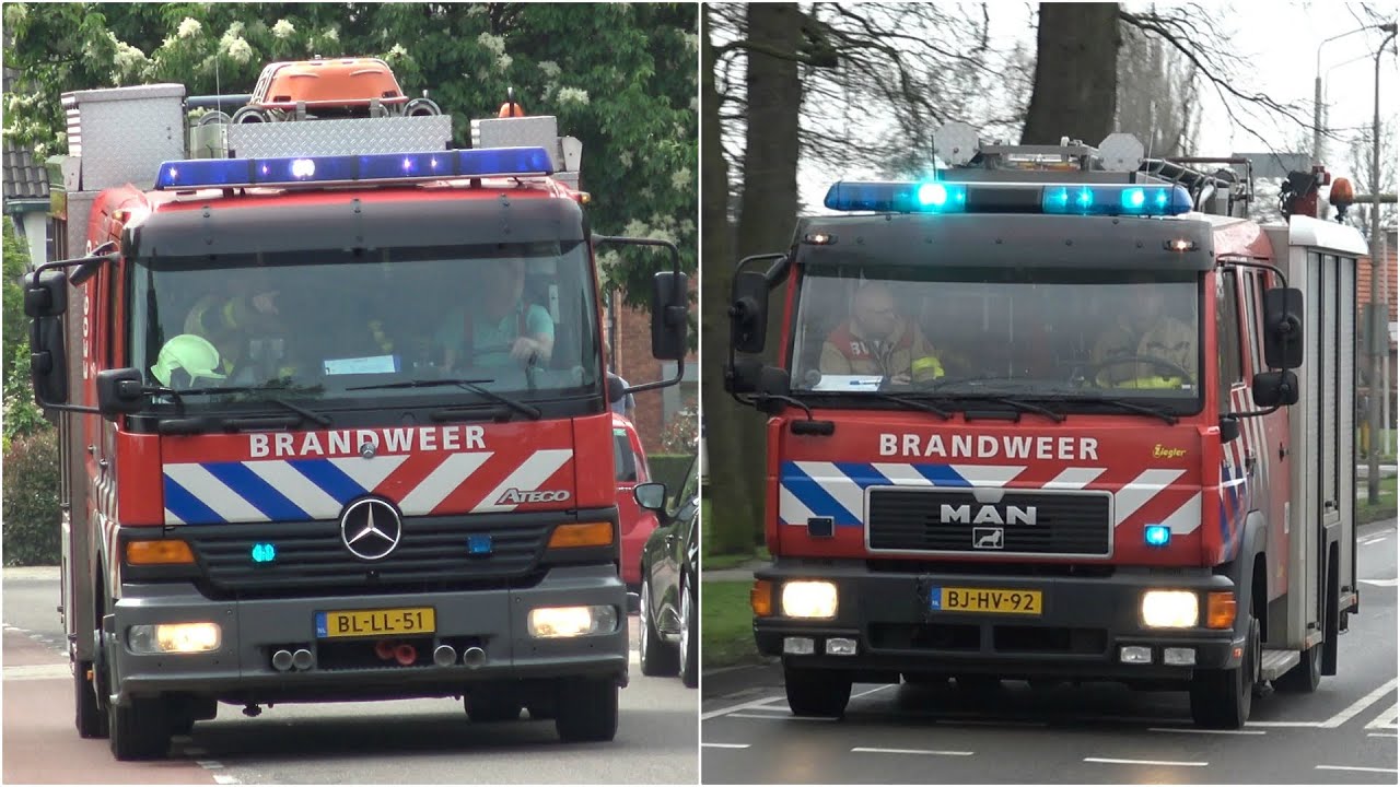 Brandweer Eibergen TS 9033 & 9036 met spoed naar verschillende meldingen