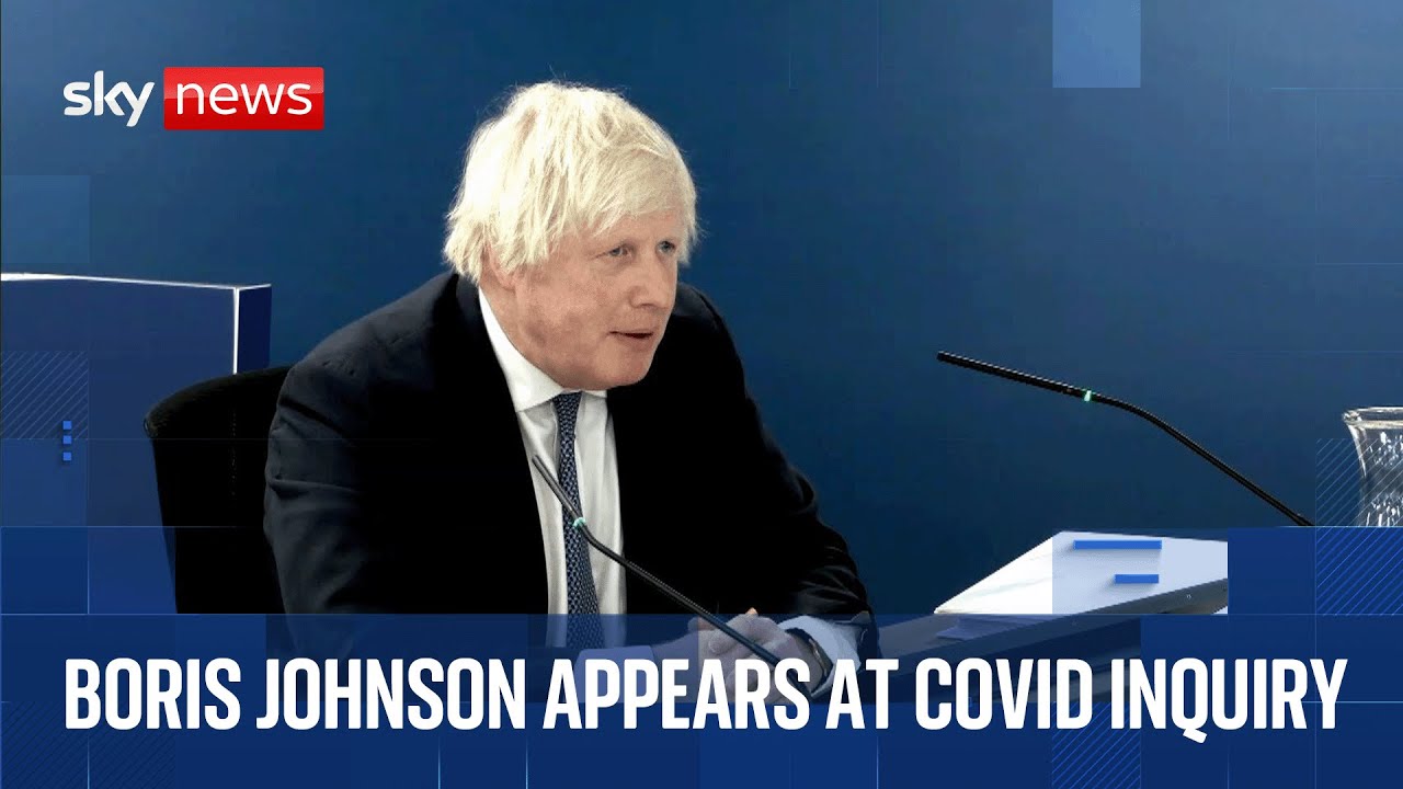 Boris Johnson appears at COVID inquiry to discuss impact his policies had on children