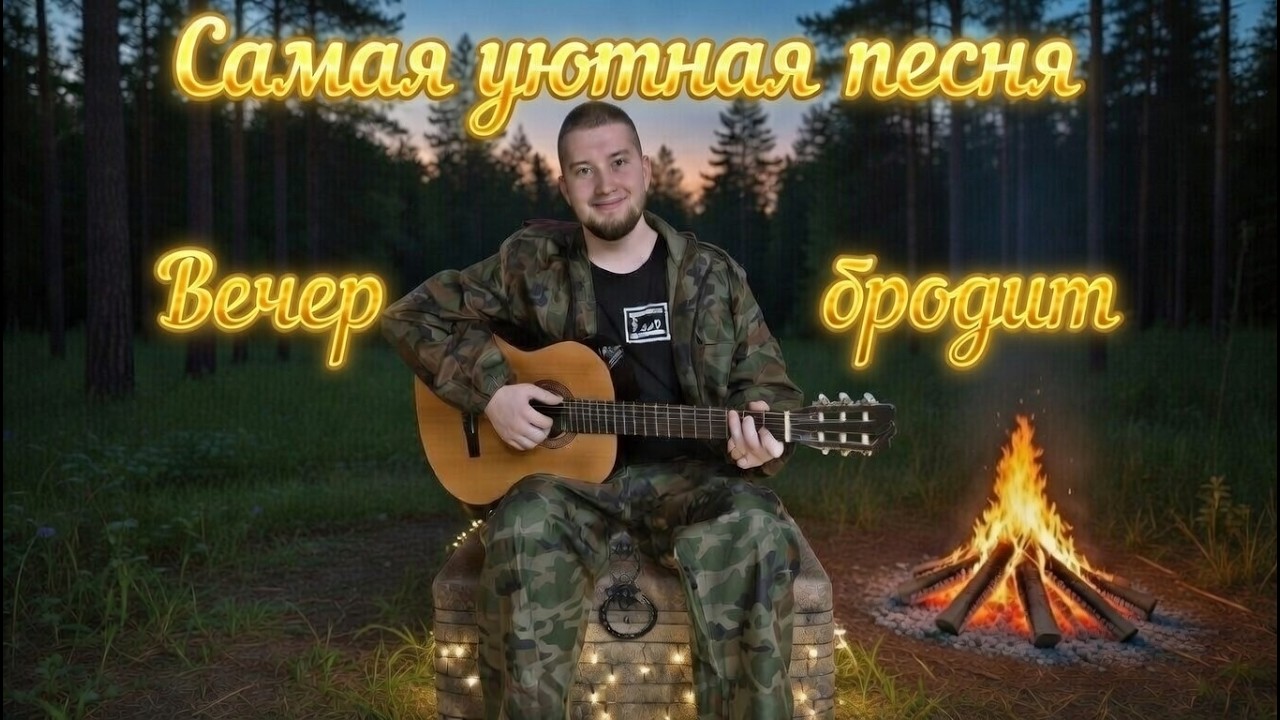 Вечер бродит... Та самая атмосфера у костра в вашей комнате 🎸