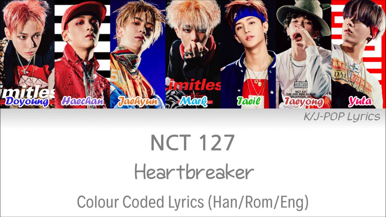 NCT 127 (엔씨티 127) - Heartbreaker (롤러코스터) Colour Coded Lyrics (Han/Rom/Eng)