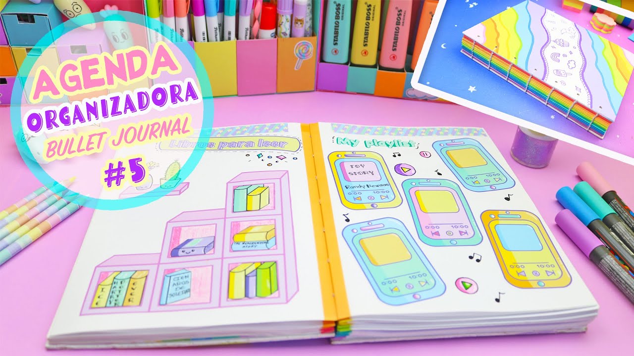 AGENDA ORGANIZADORA Parte #5 PLANEADOR Y SEGUIMIENTOS Bullet Journal| Manualidades aPasos