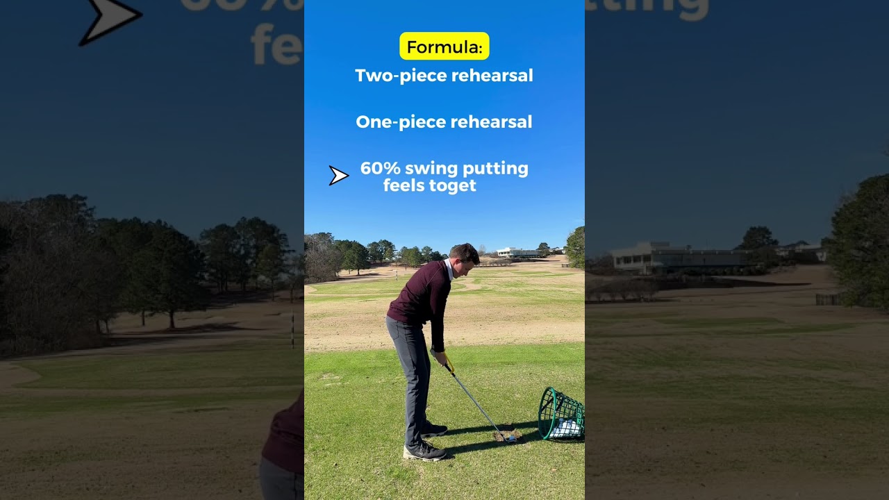 Golf practice secret that pros use to train their swings‼️