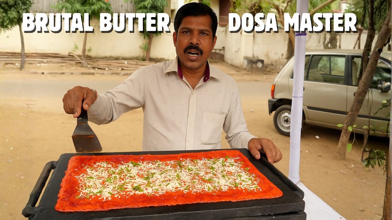 This Crispy Red Paneer Dosa Will Blow Your Mind | Indian Street Food Magic