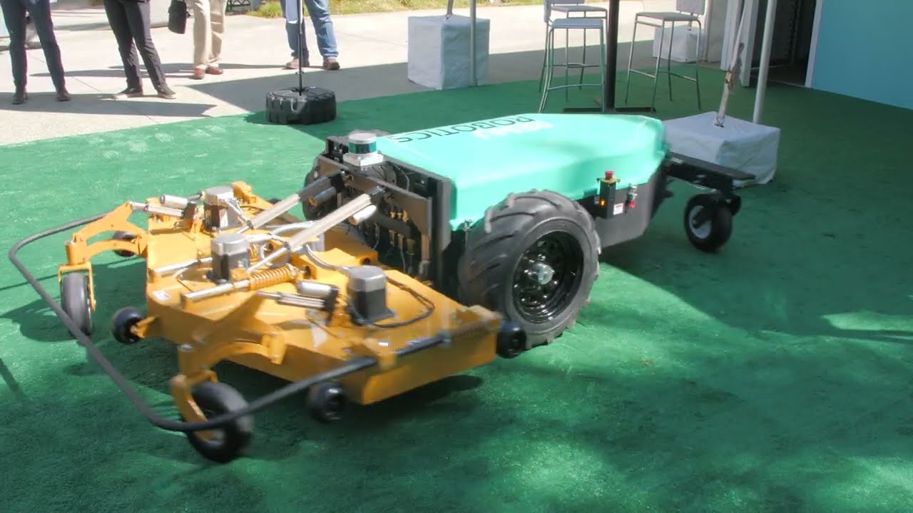 Hands-free robotic mower keeps solar projects clean