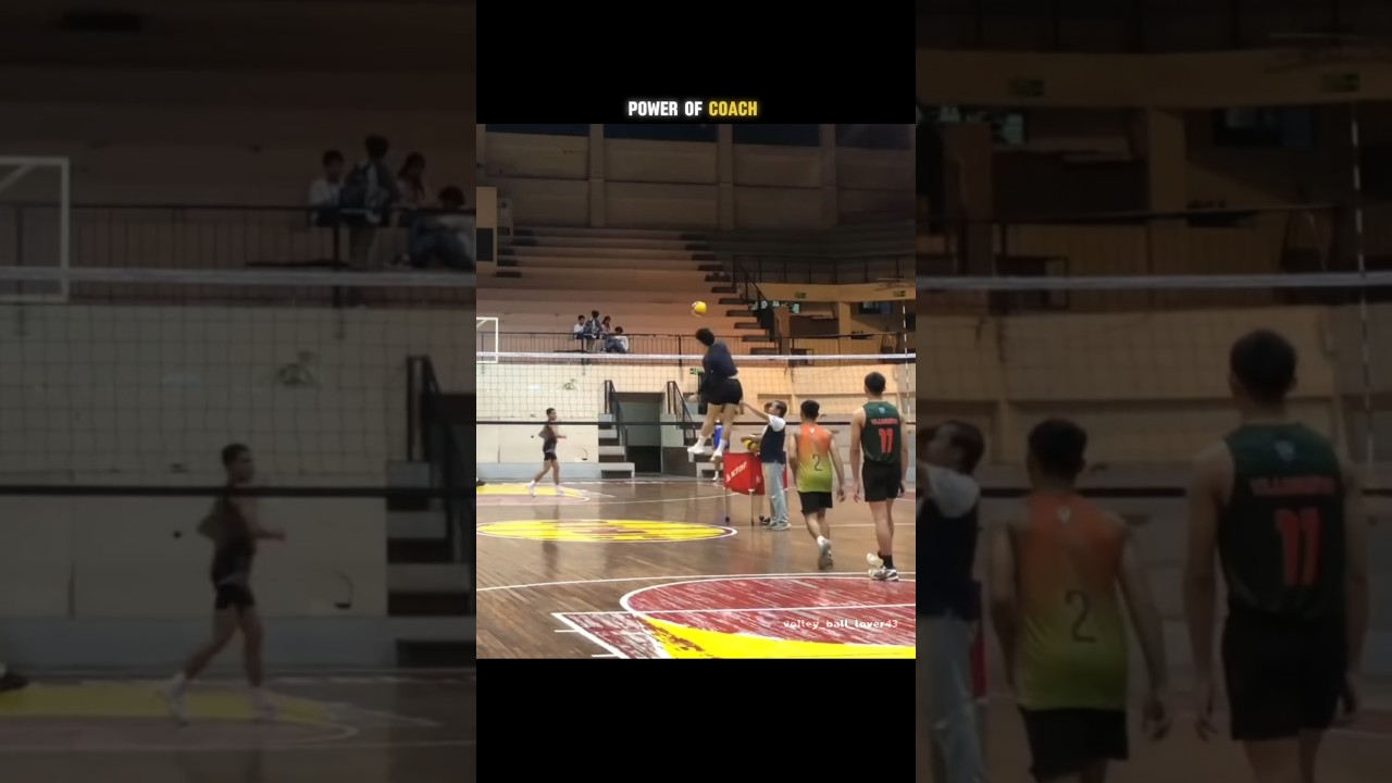 Power of coach ☠️🗿. [subscribe] #volleyball #viralvideo #sports #algorithms #algorithm #coach