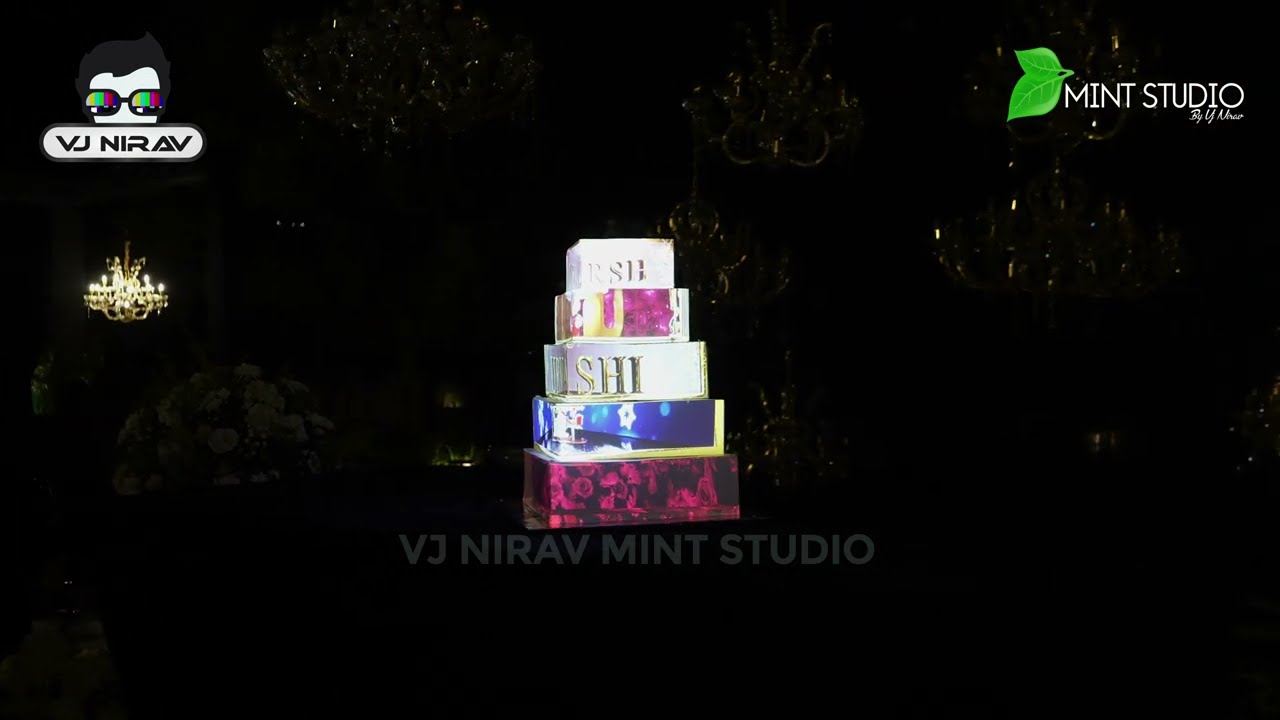 Full Video - Cake Projection Mapping by Mint Studio Vj Nirav