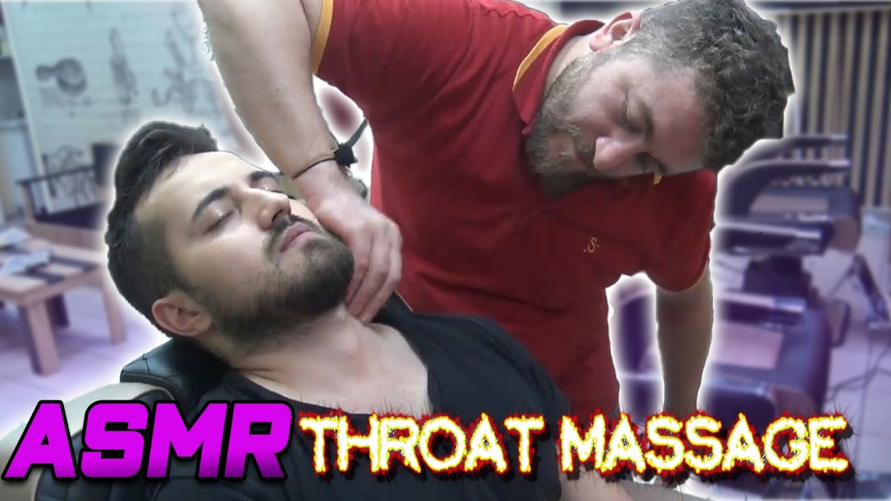 ASMR TURKISH BARBER THROAT MASSAGE=NO TALKING=( back,arm,neck,face,ear,sleep massage = uyku masajı