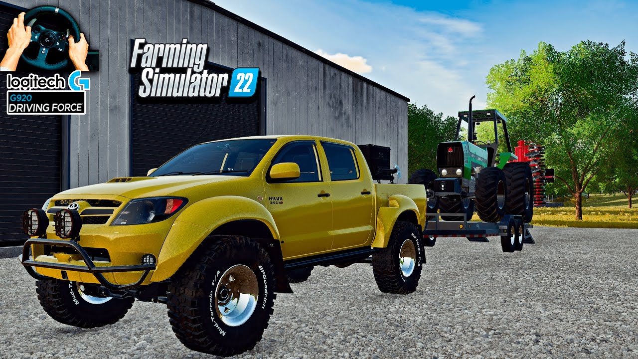 Farming simulator 22 | Transportei um agrale na toyota hilux