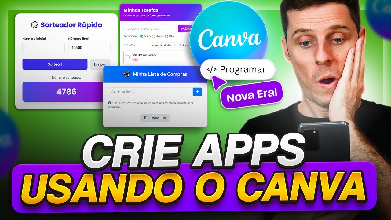 CANVA CREATE 2025 - Crie Aplicativos INCRÍVEIS usando a Ferramenta Canva! CANVA CODE