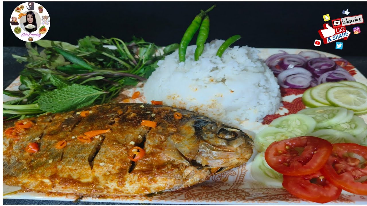 ASMR MUKBANG//SPICY FULL FISH CURRY MUKBANG WHITE RICE//WITH SALADS#asmr #mukbang