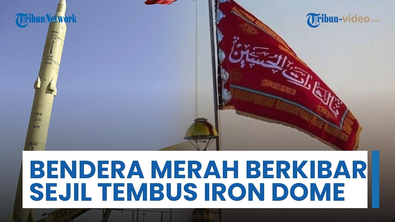 Rangkuman Perang Timur Tengah: Bendera Merah Iran Berkibar serta Rudal Sejil Tembus Iron Dome Israel