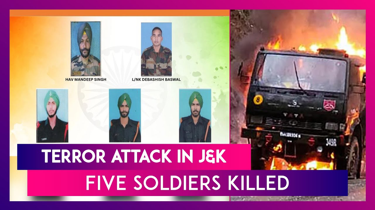 Terror Attack In Jammu & Kashmir: Five Soldiers Killed After Terrorists Open Fire In Poonch