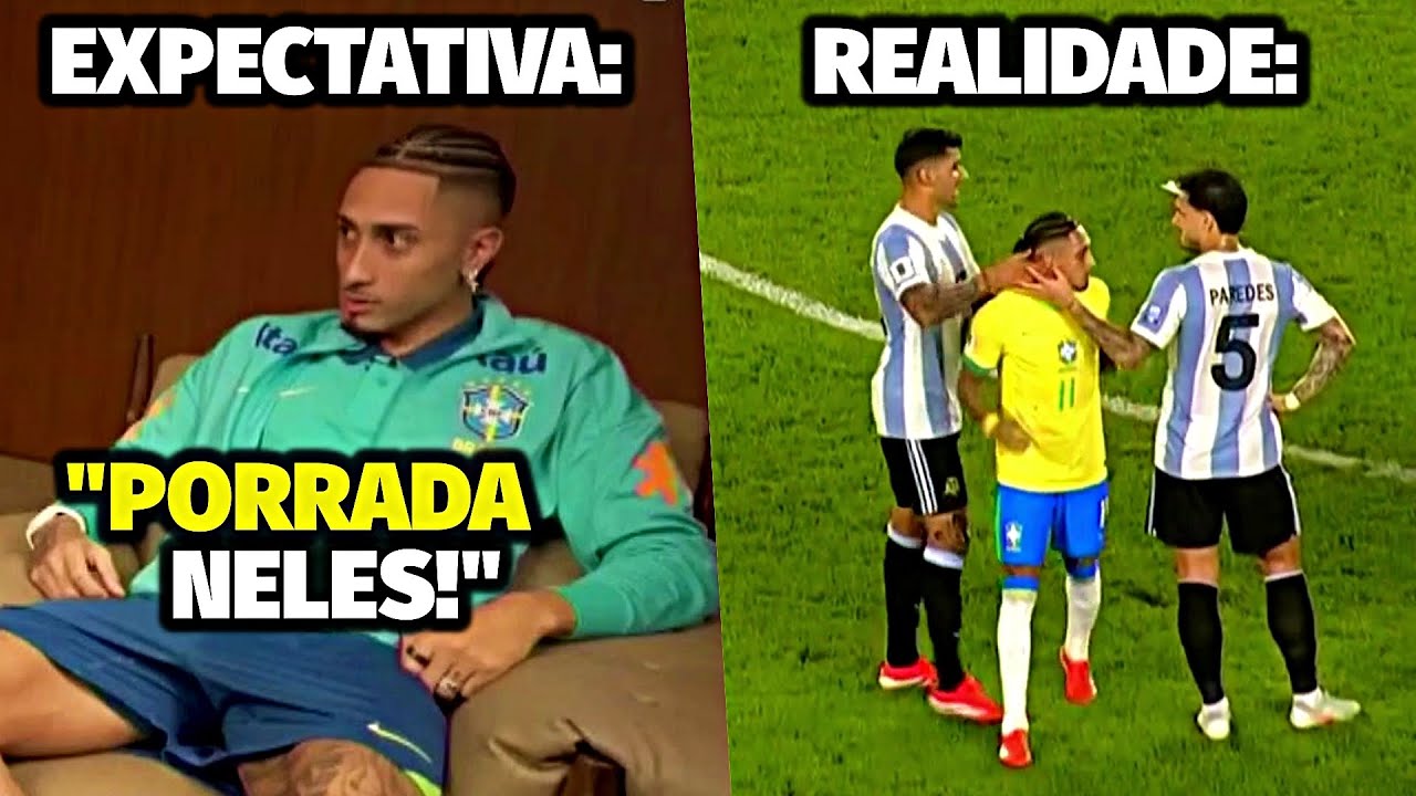 Raphinha vs Argentina (25/03/2025) | Argentina 4x1 Brasil