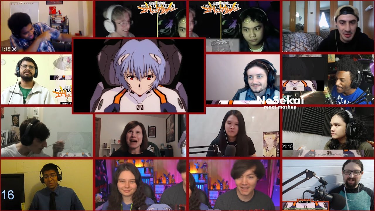 Neon Genesis Evangelion Opening 「Zankoku na Tenshi no Thesis」 - react mashup (新世紀エヴァンゲリオンOP)
