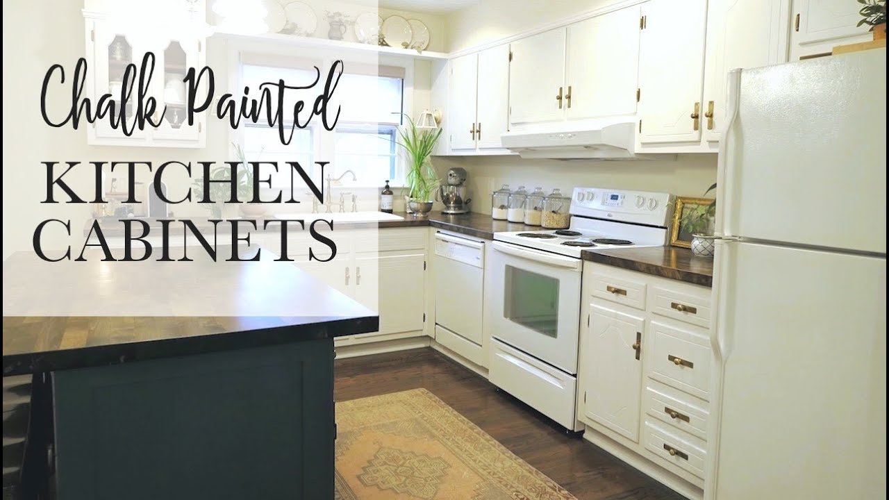 OUR $75 CHALK PAINT CABINET TRANSFORMATION | No Sanding!
