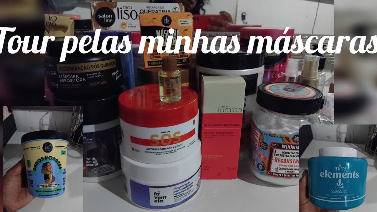 Tour pelas minhas máscaras capilares 