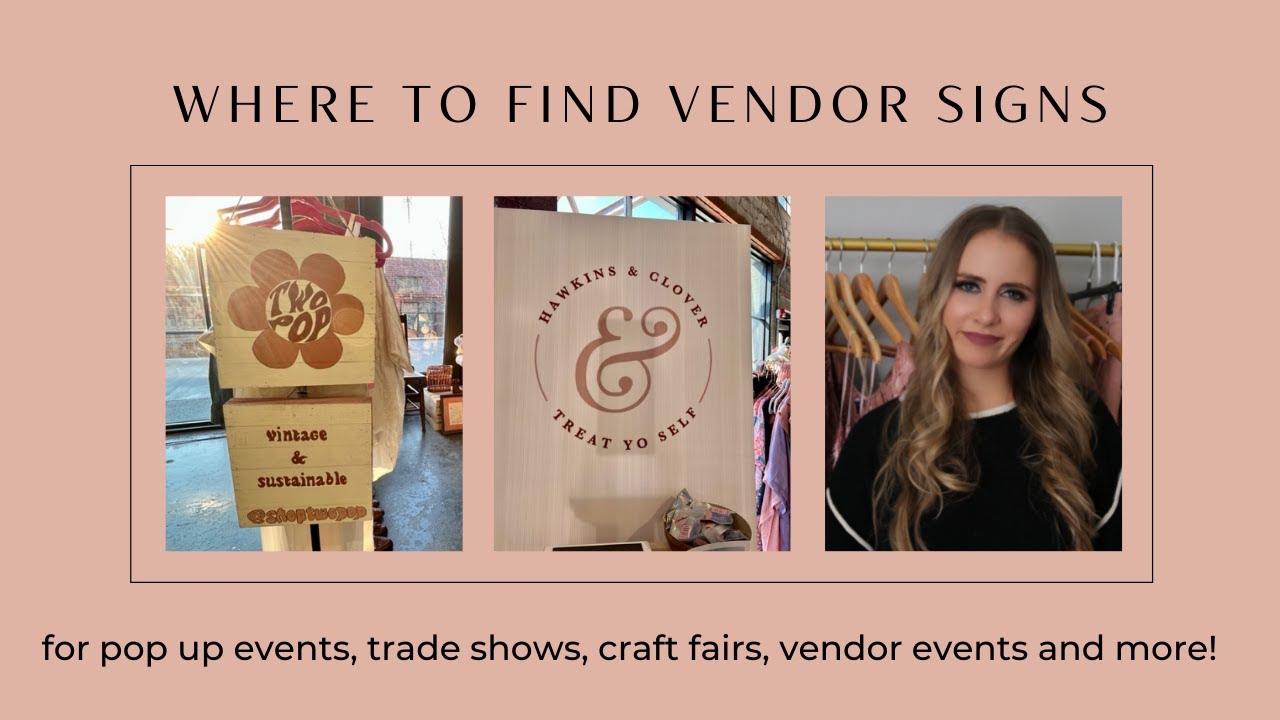 Vendor Booth Sign Ideas