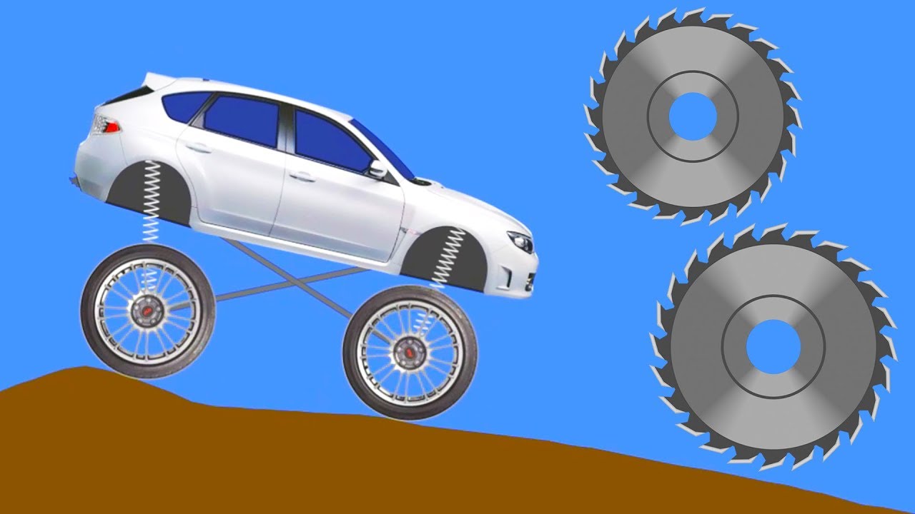 Exteme Off Road Crashes & Fails - Phun Algodoo Moments #1