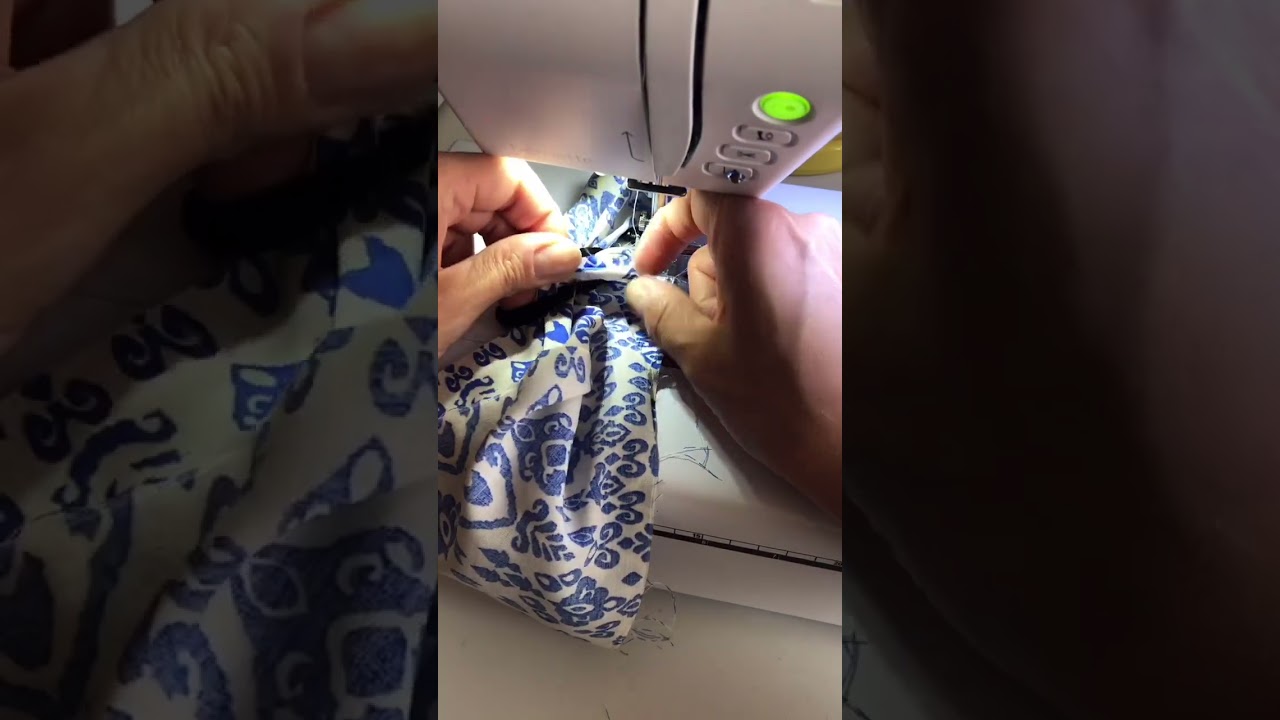 L&aacute;tkov&aacute; gumička do vlasů (scrunchie) - jednoduch&yacute; postup &scaron;it&iacute; #sewing   #diy