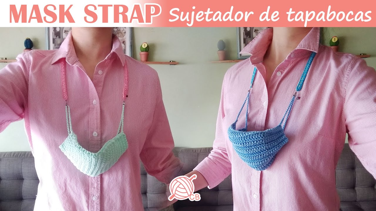 [ING Sub] Crochet Face Mask Strap - Chain - Accesorio Sujetador de Tapabocas Mascarilla Cubrebocas