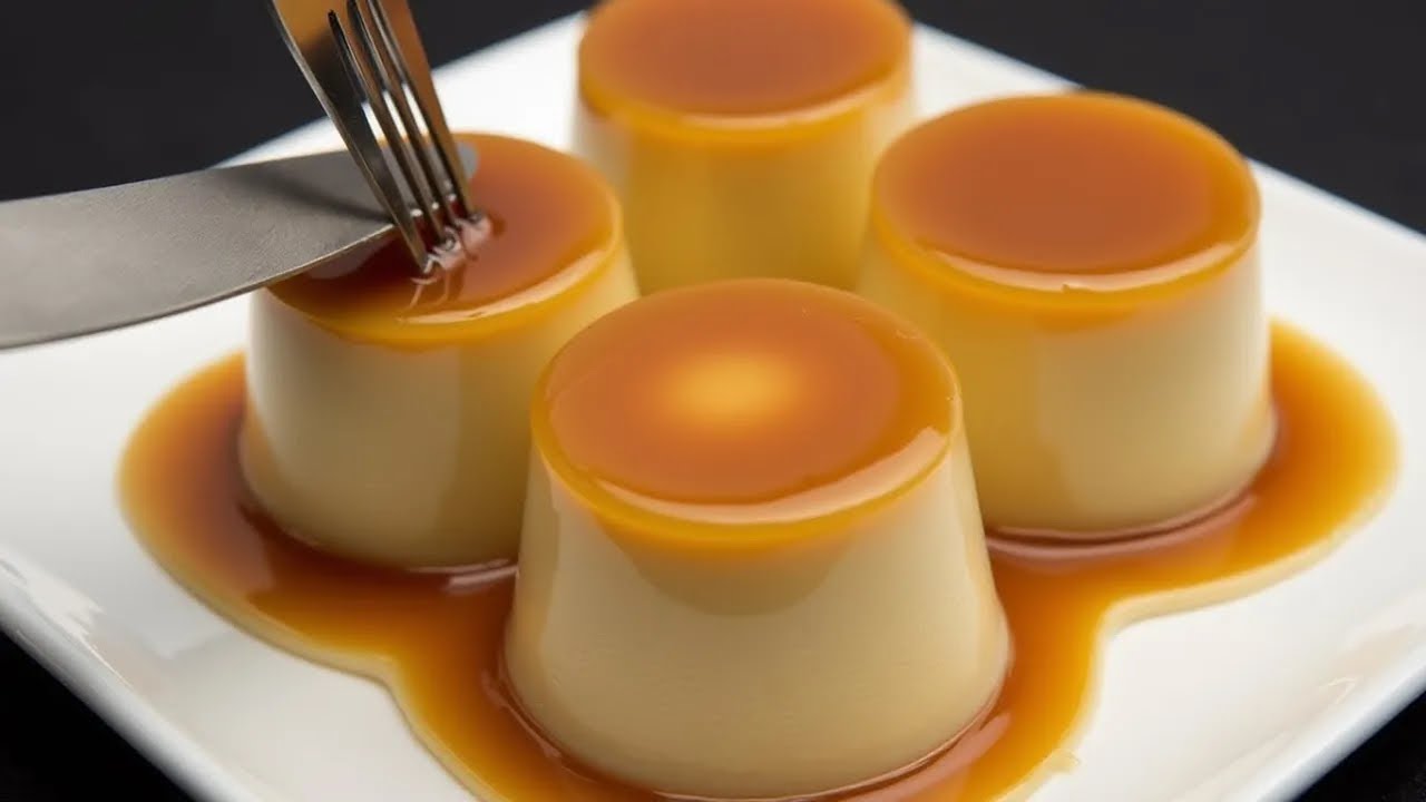 Nur Milch und Banane! Karamellpudding mit nur 2 Zutaten in 5 Minuten