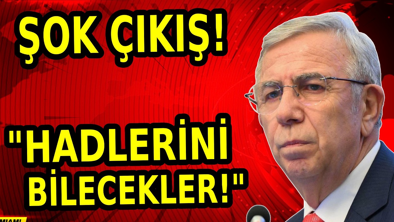 Mansur Yavaş'tan ŞOK &Ccedil;ıkış! 