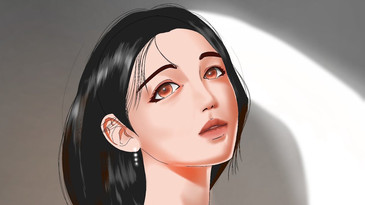 Digital art in 5 minutes with Ibis paint x🎨 full process @Shady_lines  #ibispaintx #art #timelapse