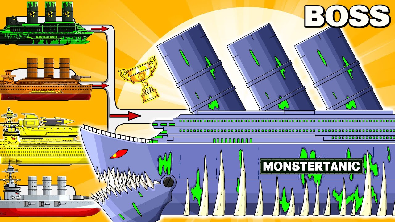 MEGA BOSS: MONSTERTANIC vs MEGA TANK - Cartoons about tank/Nina tank cartoon
