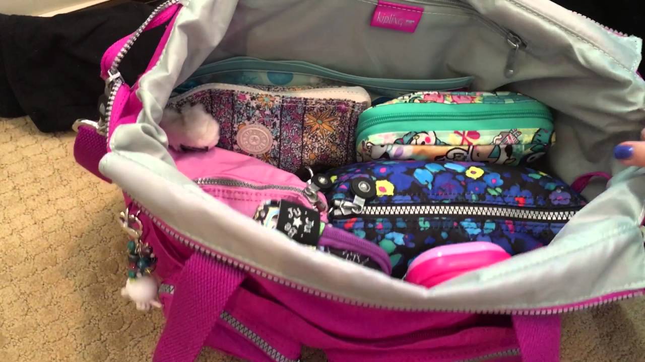 Kipling Review/Packing Video: Sady in Pink Orchid