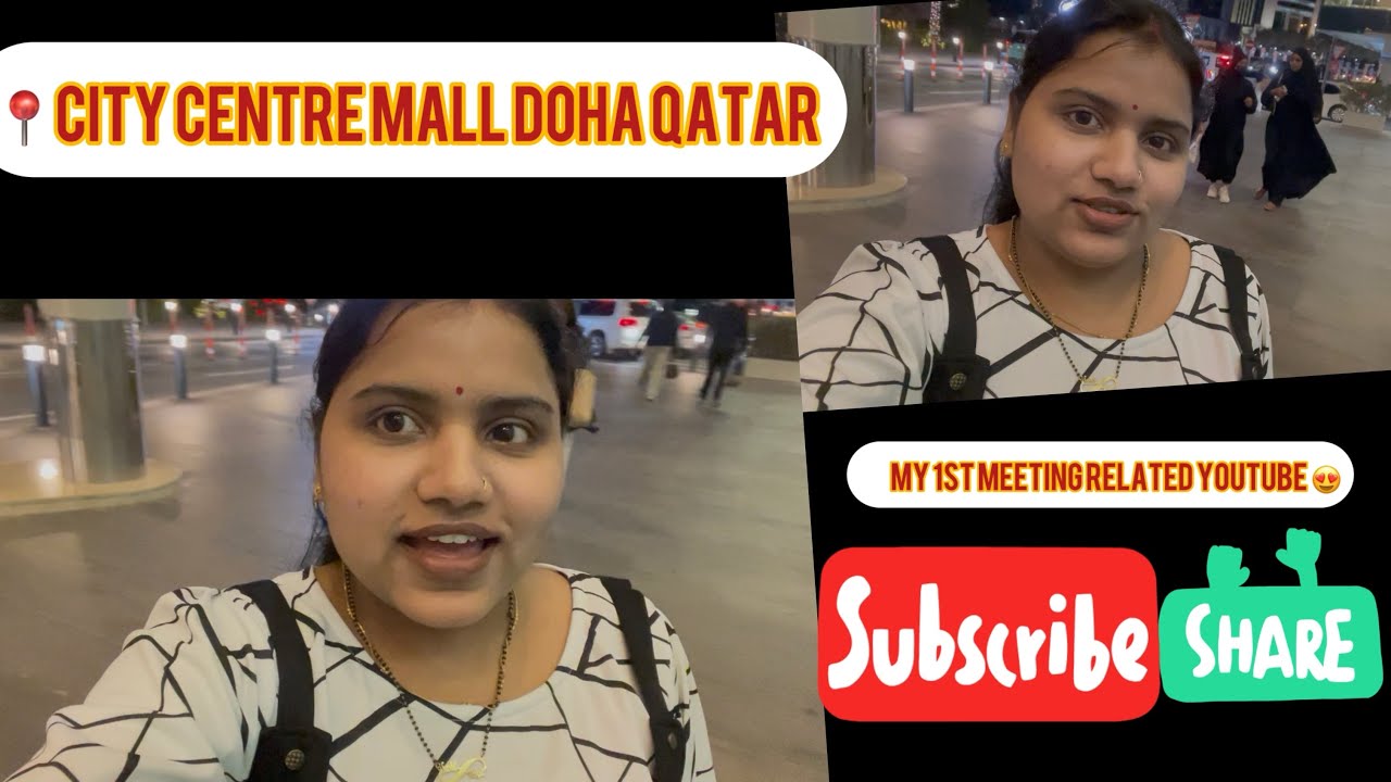Shopping 🛍️ in city centre Doha || First official meeting related YouTube collab 😍 #viral #trending 