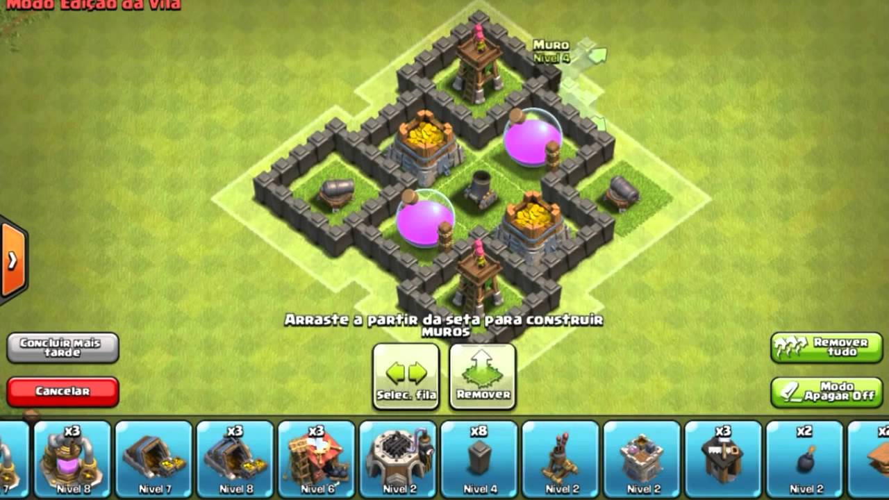 Layout CV4 Farm - CLASH OF CLANS