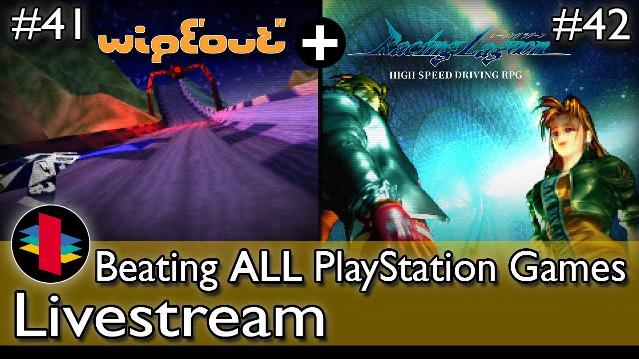 Beating ALL PS1 Games! - WipEout (Part 5) & Racing Lagoon (Part 2)