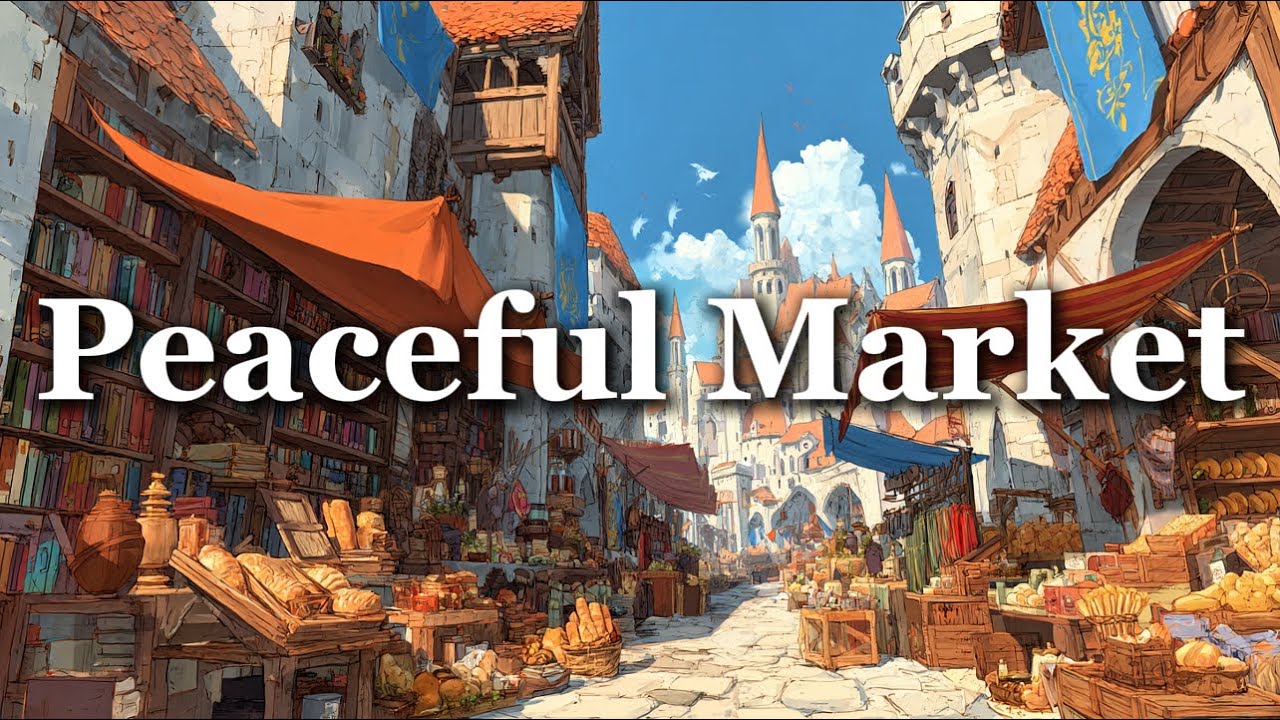 [Celtic BGM] 중세 시장의 따뜻한 하루, 켈트 힐링 음악, 집중과 휴식 음악 | Warm Medieval Market, Celtic Relaxing Music🌿
