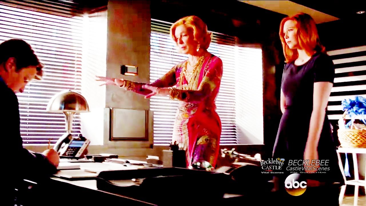 Castle 8x03 “PhDead” Castle Martha & Alexis Scenes  Rick with Hang Over