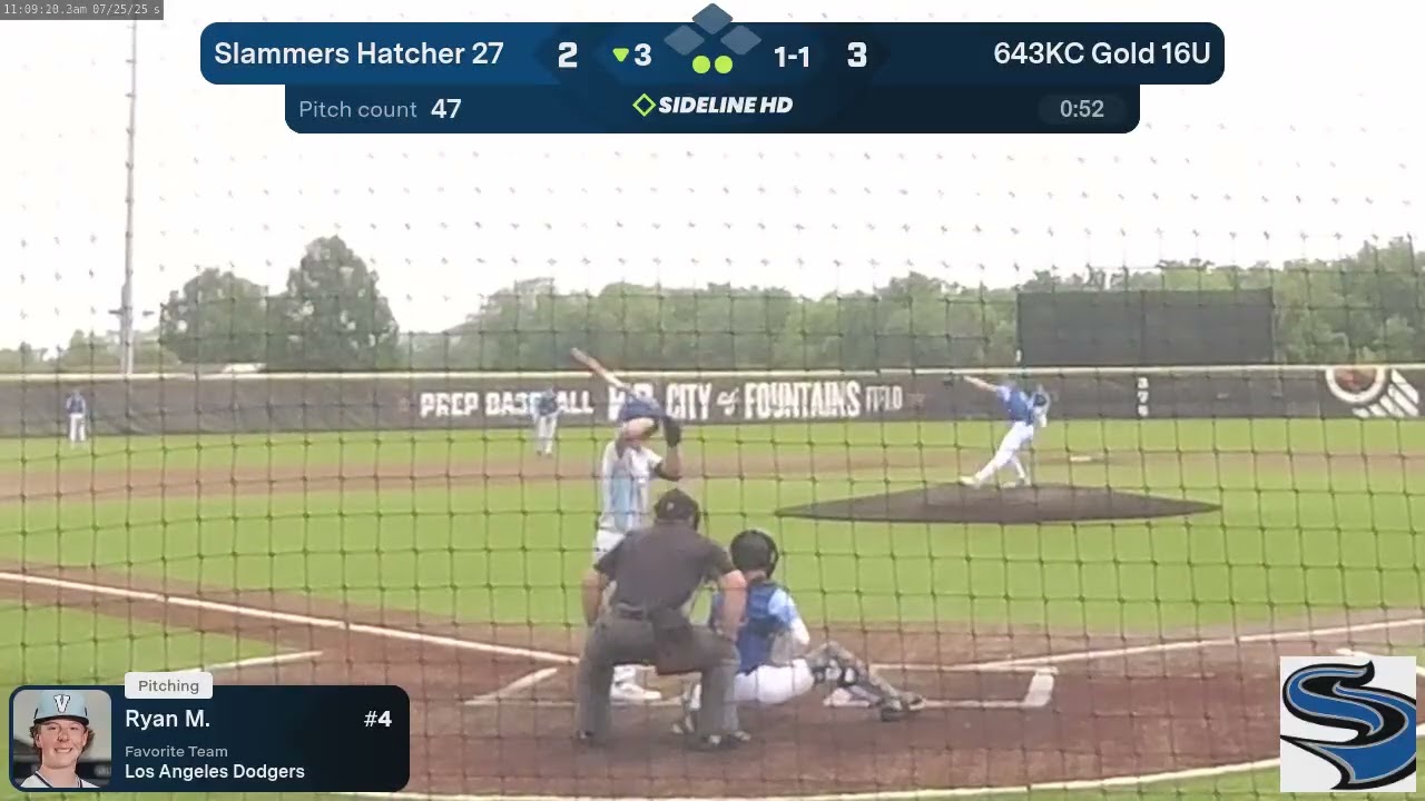 Ryan McDonald 2027 | 2nd SO Full AB(Swing-n-Miss) bot 3rd vs 643KC Gold | July 25 2025 | uncommitted