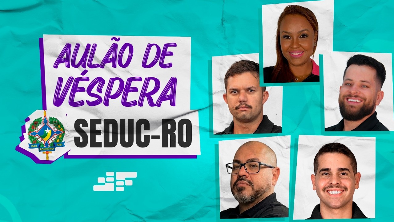 🔴 AO VIVO: Aulão de Véspera SEDUC RO (Gabaritando a Banca IBADE!)