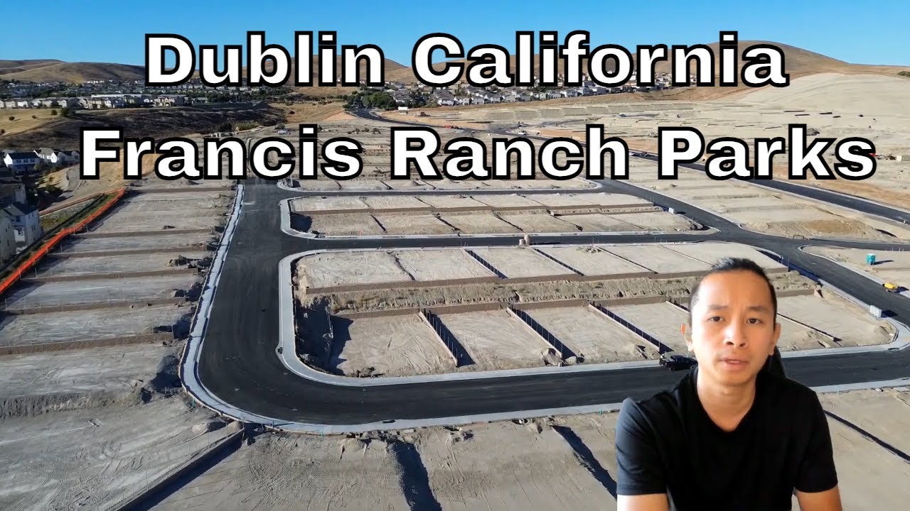 Drone View: New Construction in Dublin Ca at Francis Ranch Parks Touring Dublin Ca Real Estate