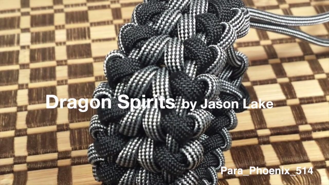 Dragon Spirits paracord bracelet without buckle.