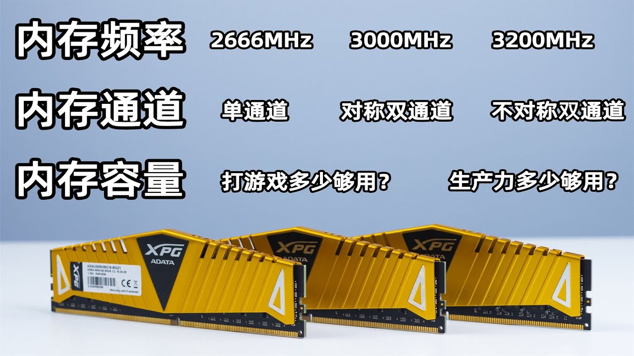 【酷玩】这些内存到底有什么区别？实际使用有多大差距？我用测试一周的数据告诉你