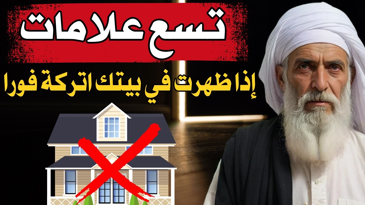 تسع علامات إذا ظهرت في بيتك فاتركه فوراً