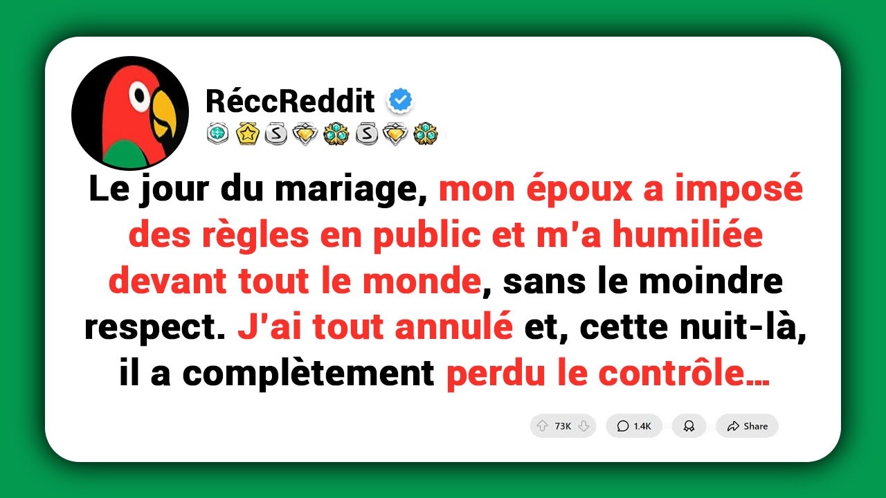 À l’autel, il a voulu m’humilier devant tout le monde. J’ai annulé le mariage et, cette nuit-là, fou