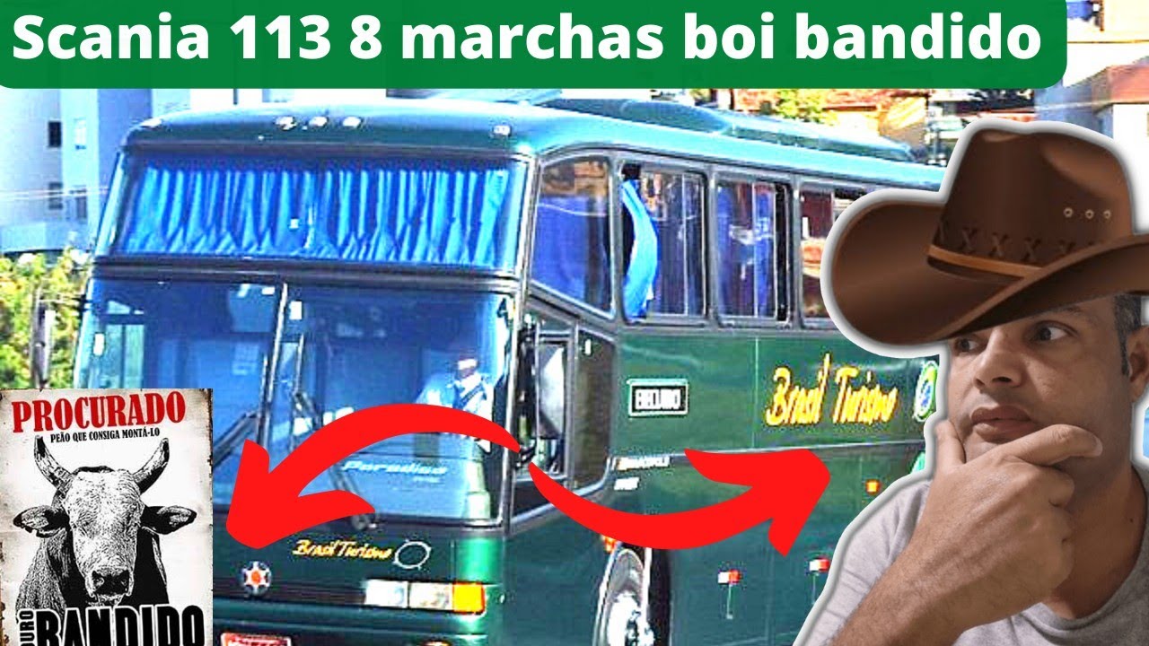Operando o Scania 113 - 8 marchas (BOI BANDIDO) Marcopolo gv1450
